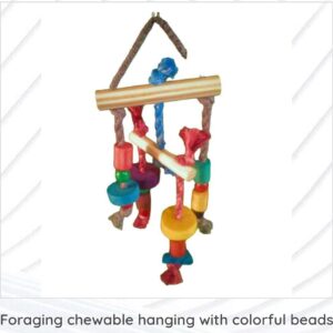 Foraging Chewable Hanging With Colorful Ropes