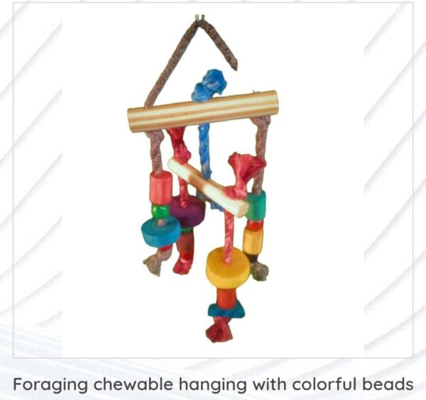 Foraging Chewable Hanging With Colorful Ropes