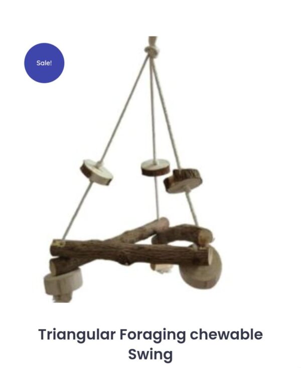 Triangular Wooden Hanging Swing