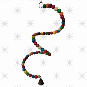 Spiral hanging with Colorful Beads