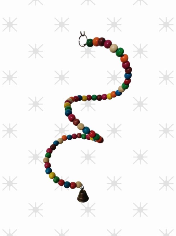 Spiral hanging with Colorful Beads